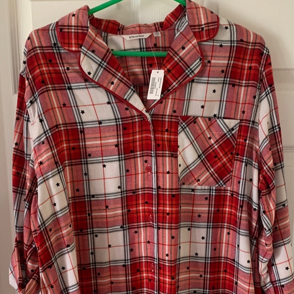 La Vie En Rose Other - La Vie En Rose Red and White Plaid Nightgown